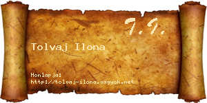 Tolvaj Ilona névjegykártya